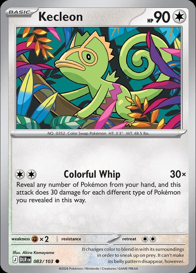 English reveal · Kecleon 083/103