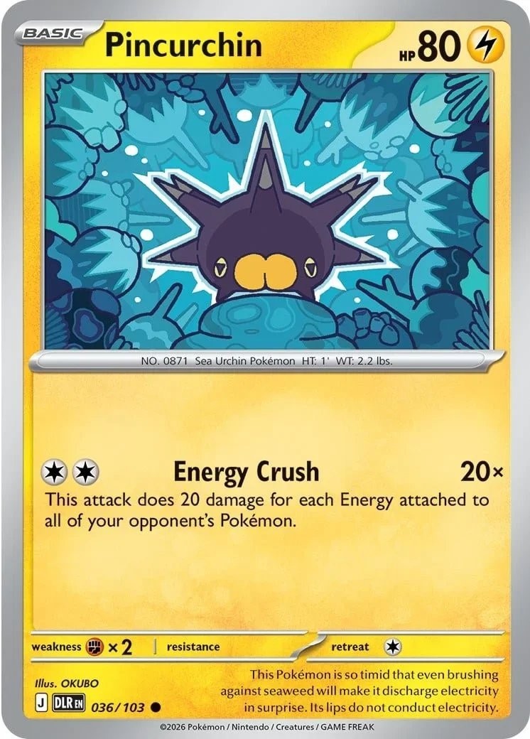 English reveal · Pincurchin 036/103