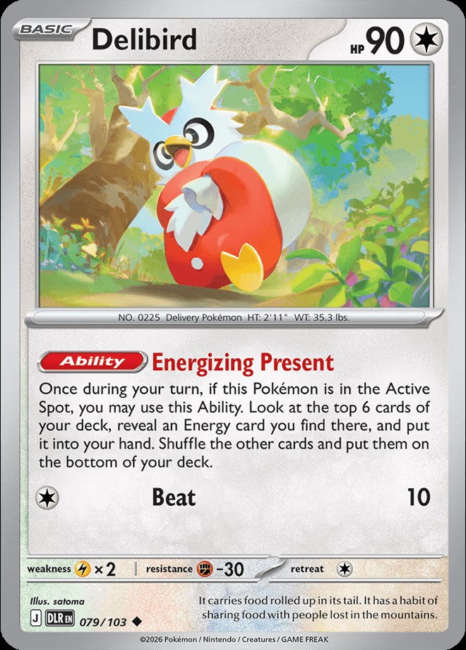 English reveal · Delibird 079/103