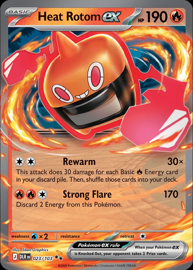 English reveal · Heat Rotom 23/103