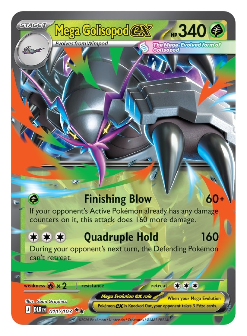 English reveal · Mega Golisopod ex 011/103