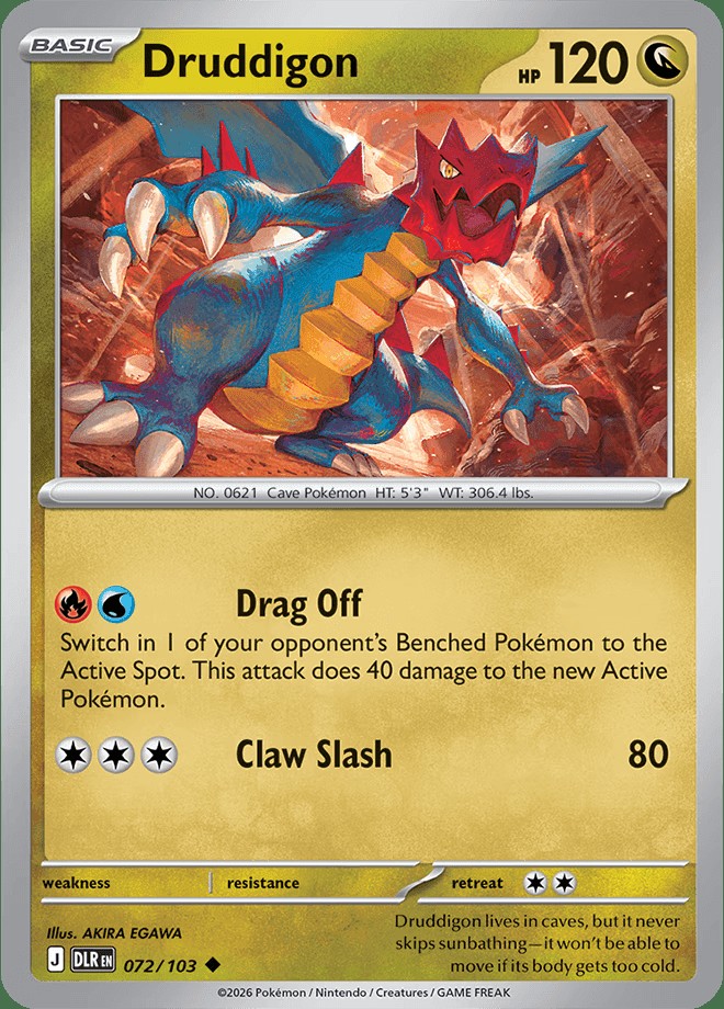 English reveal · Druddigon 072/103