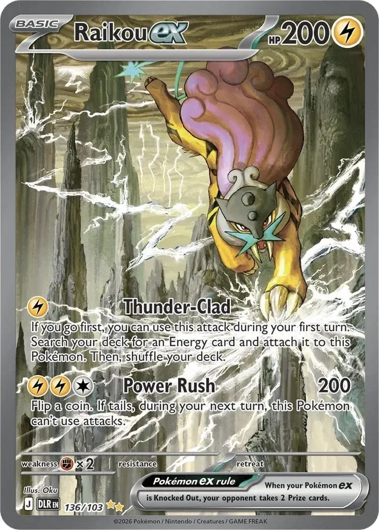English reveal · Raikou ex 136/103