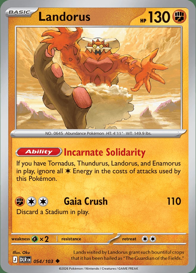 English reveal · Landorus 054/103
