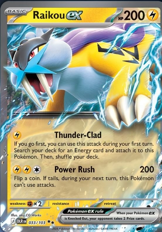 English reveal · Raikou ex 033/103